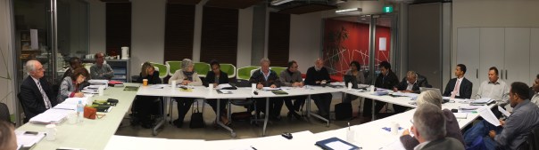 Delegates in the round-table for Land Resource Compensation: A Pacific Regional Symposium, July 2011.
