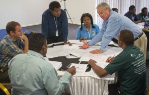 Honiara CASLE Symposium August 2014 HBA workshop 2 Mike McDermott explaining HIDEGRE